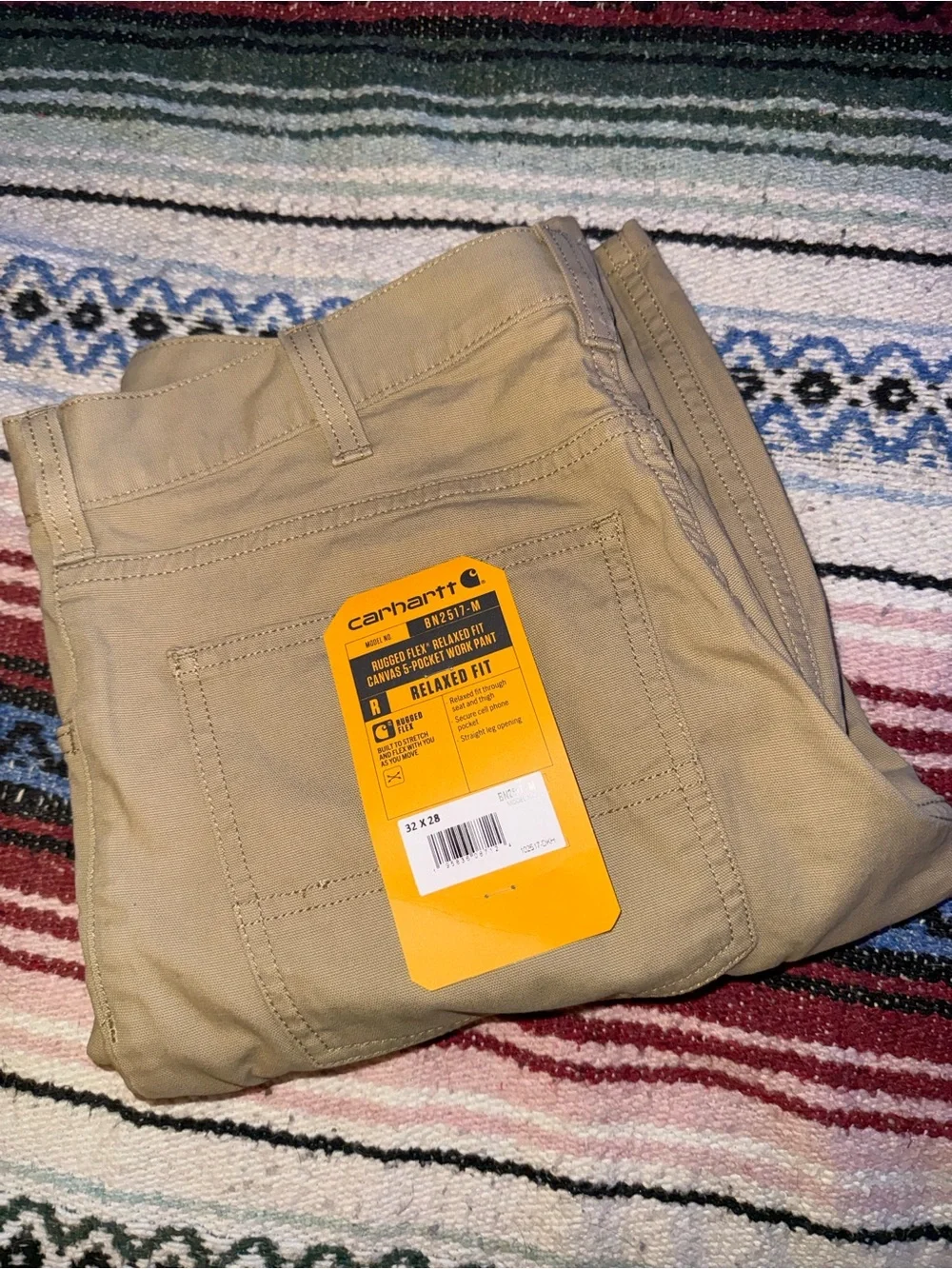 Carhartt Men’s Relaxed Fit Canvas Pants - Khaki/Tan
